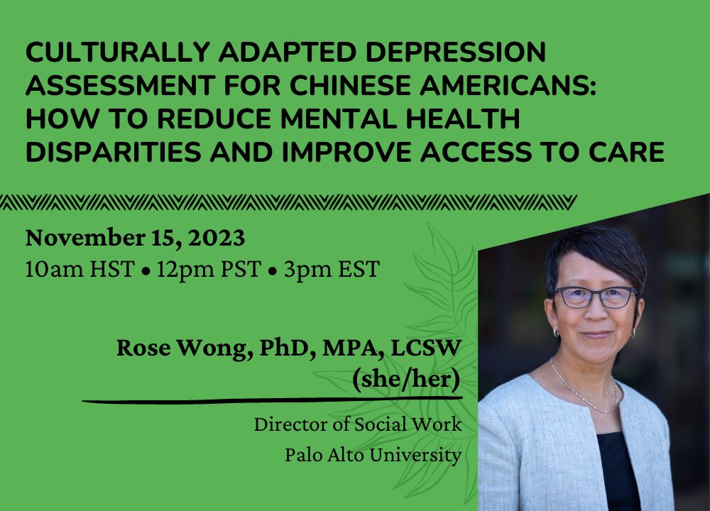 Culturally Adapted Depression Assessment for Chinese Americans: How to ...