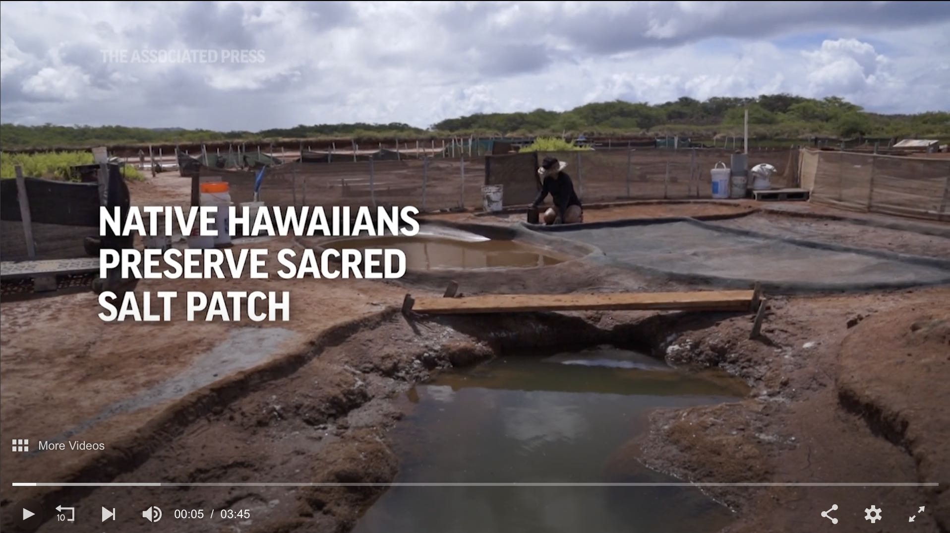 Photo from AP Story: Native Hawaiians Preserve Sacred Salt Patch
